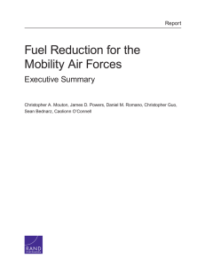 Fuel Reduction for the Mobility Air Forces Executive Summary Report