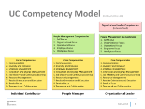 UC Competency Model