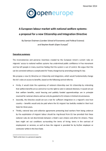 A European labour market with national welfare systems: