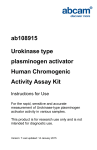 ab108915 Urokinase type plasminogen activator Human Chromogenic