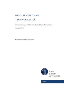 Depoliticised and technocratic? Normativity and the politics of transformative adaptation
