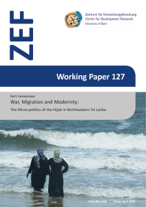 ZEF Working Paper 127 War, Migration and Modernity: