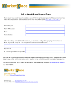 Lab or Work Group Request Form