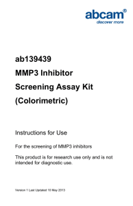 ab139439 MMP3 Inhibitor Screening Assay Kit (Colorimetric)
