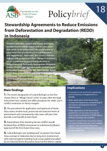 Policy brief 18 Stewardship Agreements to Reduce Emissions