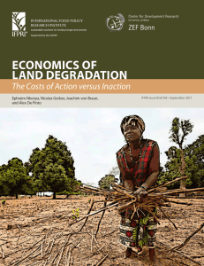 ECONOMICS OF LAND DEGRADATION The Costs of Action versus Inaction