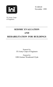 SEISMIC EVALUATION AND REHABILITATION FOR BUILDINGS TI 809-05