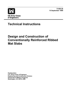 Technical Instructions Design and Construction of Conventionally Reinforced Ribbed Mat Slabs