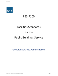 PBS-P100  Facilities Standards for the