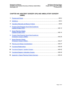 Department of Defense  DoD Space Planning Criteria