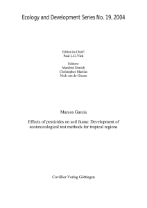 Ecology and Development Series No. 19, 2004