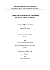 A General Equilibrium Approach to Modeling Water