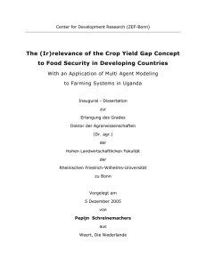 The (Ir)relevance of the Crop Yield Gap Concept