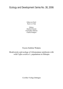 Ecology and Development Series No. 38, 2006  Feyera Senbeta Wakjira