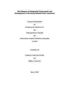 The Dilemma of Integrated Conservation and Inaugural-Dissertation zur