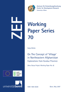 ZEF Working Paper Series 70