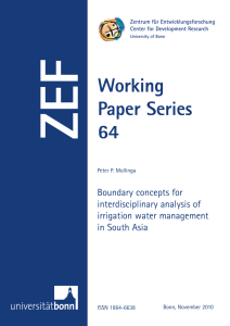 ZEF Working Paper Series 64