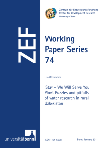 ZEF Working Paper Series 74