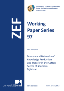 ZEF Working Paper Series 97