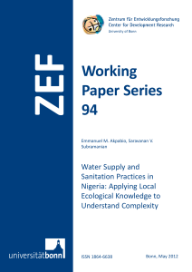 ZEF Working Paper Series 94