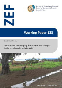 ZEF Working Paper 133 Approaches to managing disturbance and change: