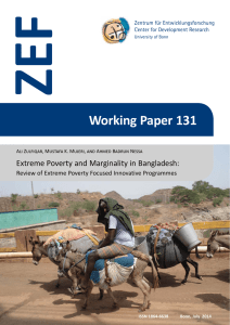 ZEF Working Paper 131 Extreme Poverty and Marginality in Bangladesh:
