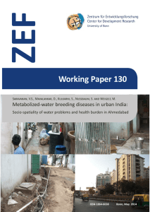 ZEF Working Paper 130 Metabolized-water breeding diseases in urban India: