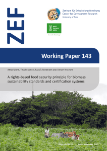 ZEF Working Paper 143 A rights-based food security principle for biomass