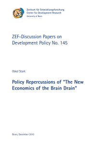 Policy Repercussions of “The New Economics of the Brain Drain”