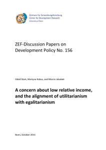 ZEF-Discussion Papers on Development Policy No. 156