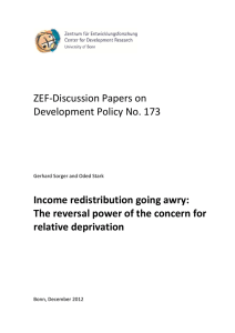 ZEF-Discussion Papers on Development Policy No. 173 Income redistribution going awry: