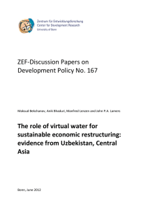 ZEF-Discussion Papers on Development Policy No. 167