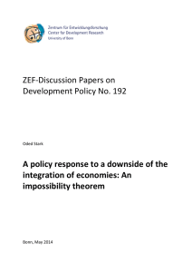ZEF-Discussion Papers on Development Policy No. 192