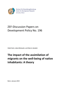 ZEF-Discussion Papers on Development Policy No. 196