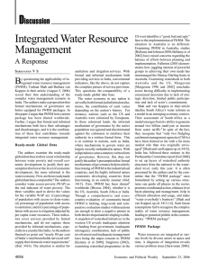 D Integrated Water Resource iscussion