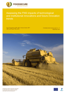 Assessing the FNS impacts of technological trends