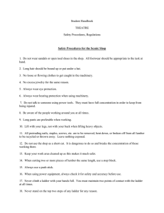 Student Handbook  THEATRE Safety Procedures, Regulations