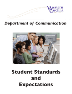 Student Standards and Expectations