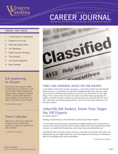 CAREER JOuRnAl InSIdE tHIS ISSuE