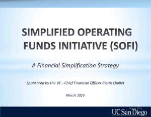 A Financial Simplification Strategy March 2016