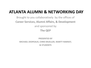ATLANTA ALUMNI &amp; NETWORKING DAY and sponsored by
