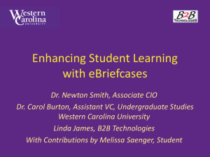Enhancing Student Learning with eBriefcases