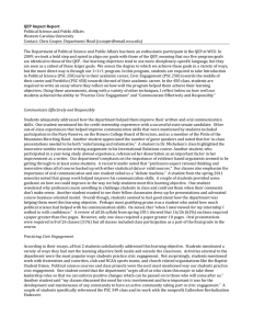 QEP Impact Report Political Science and Public Affairs Western Carolina University