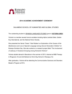 2014 ACADEMIC ACHIEVEMENT CEREMONY  SALAMENO SCHOOL OF HUMANITIES AND GLOBAL STUDIES