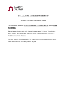 2014 ACADEMIC ACHIEVEMENT CEREMONY  SCHOOL OF CONTEMPORARY ARTS