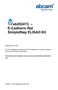 ab202413  – E-Cadherin Rat SimpleStep ELISA® Kit