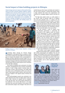 Social impact of dam building projects in Ethiopia