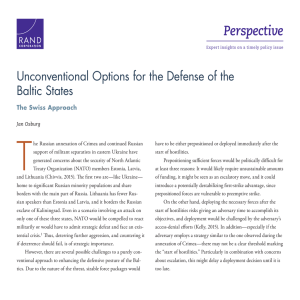 T Perspective Unconventional Options for the Defense of the Baltic States