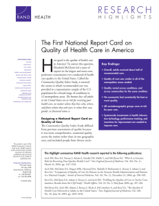 H The First National Report Card on