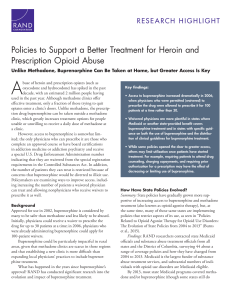 A Policies to Support a Better Treatment for Heroin and